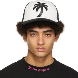 Palm Angels Black Palm Trucker Cap